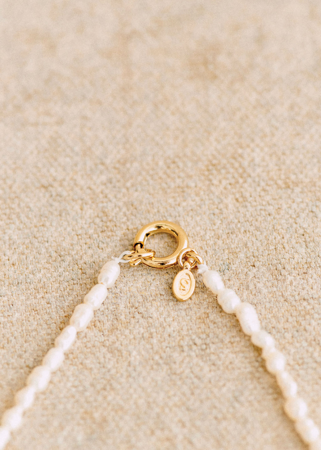 Collier Irma perles - Écru
