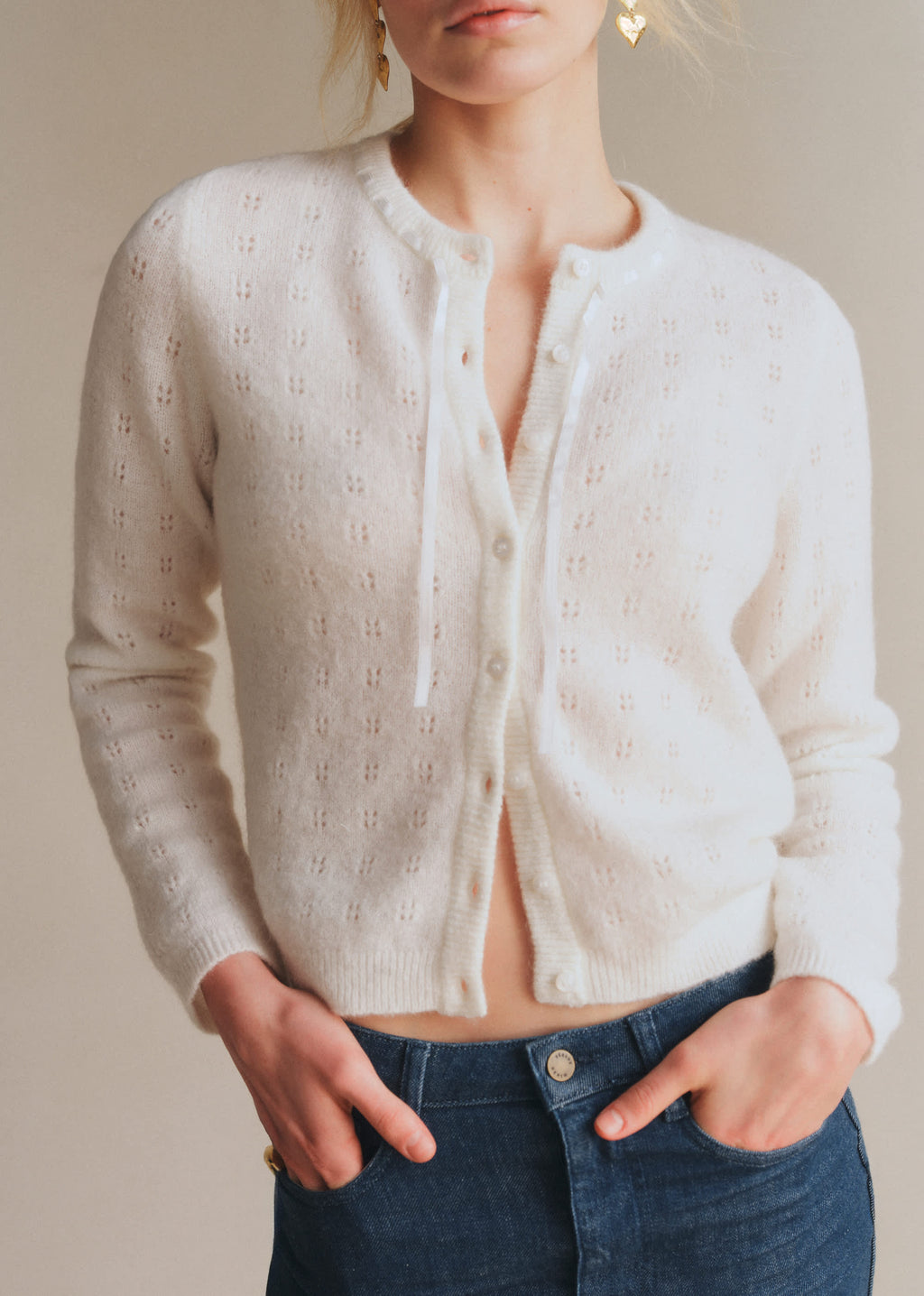 Gilet Meryl - Ecru