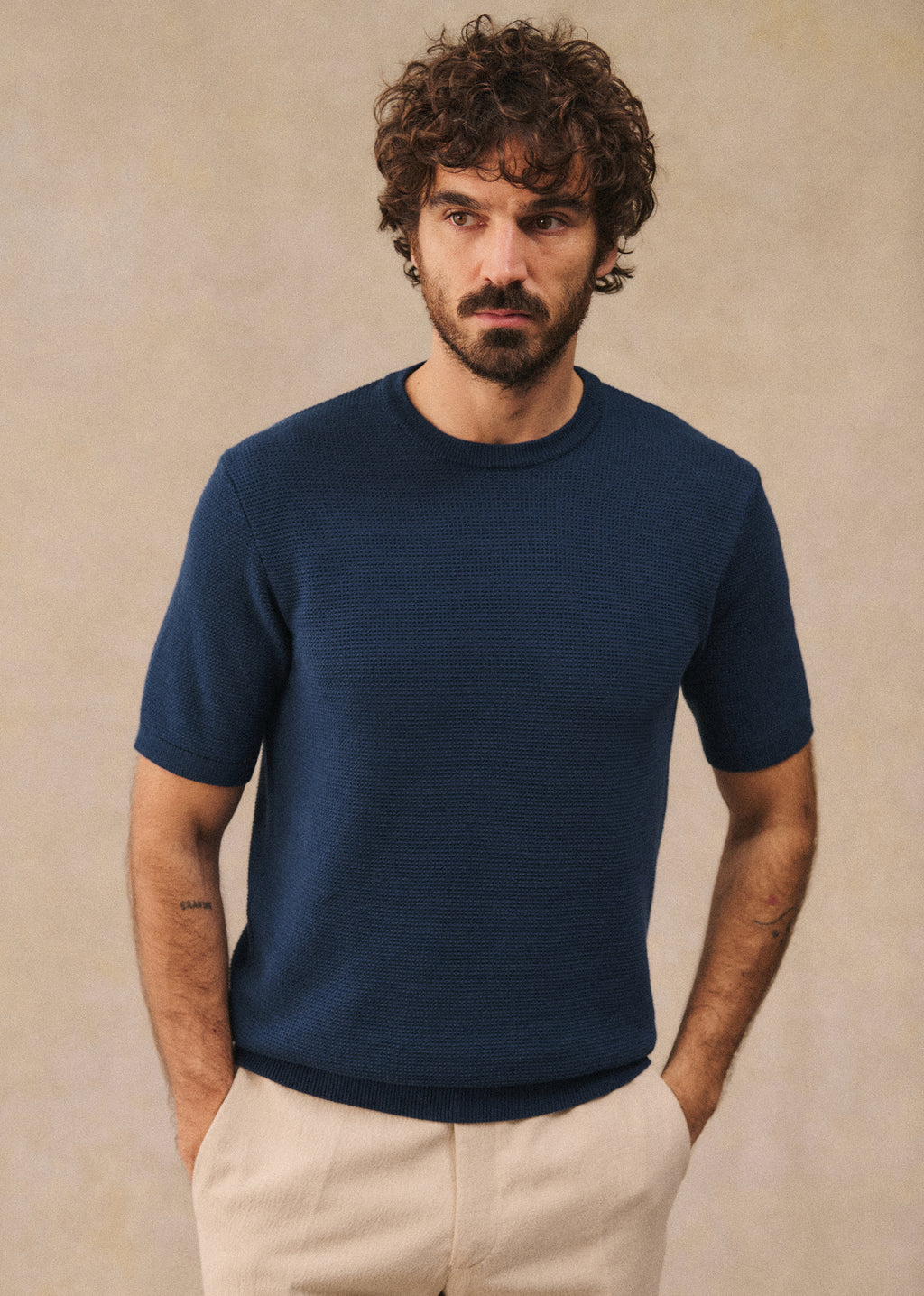 T-Shirt Maille Simeone - Marine