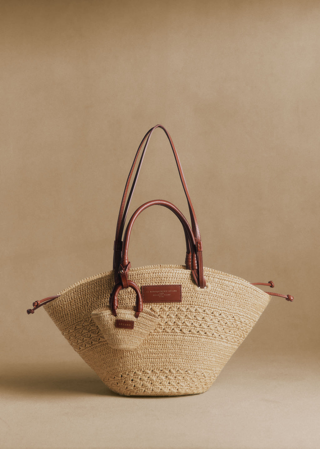 Panier Justine - Raphia Naturel Ajouré