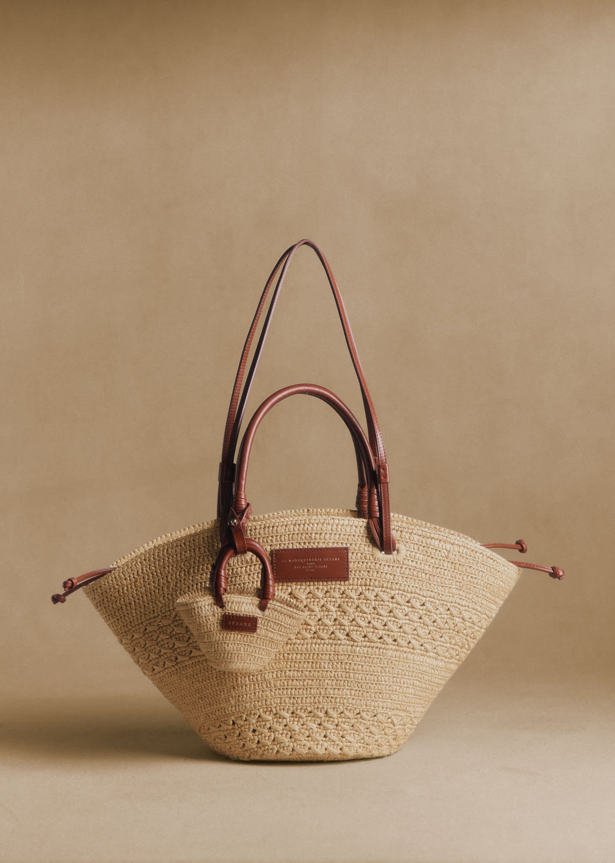 Panier Justine - Raphia Naturel Ajouré