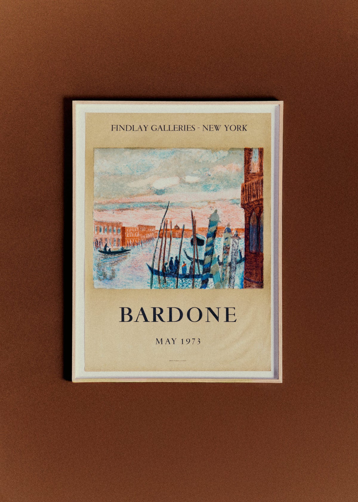 Affiche Findlay Galleries New York, Bardone, 1973 - 51,5 x 73,5 cm