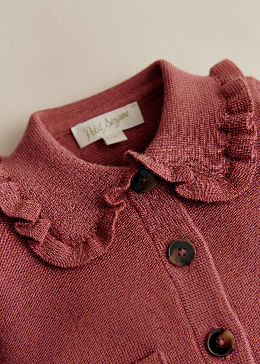 Gilet Betty Fantaisie - Bois de Rose Foncé