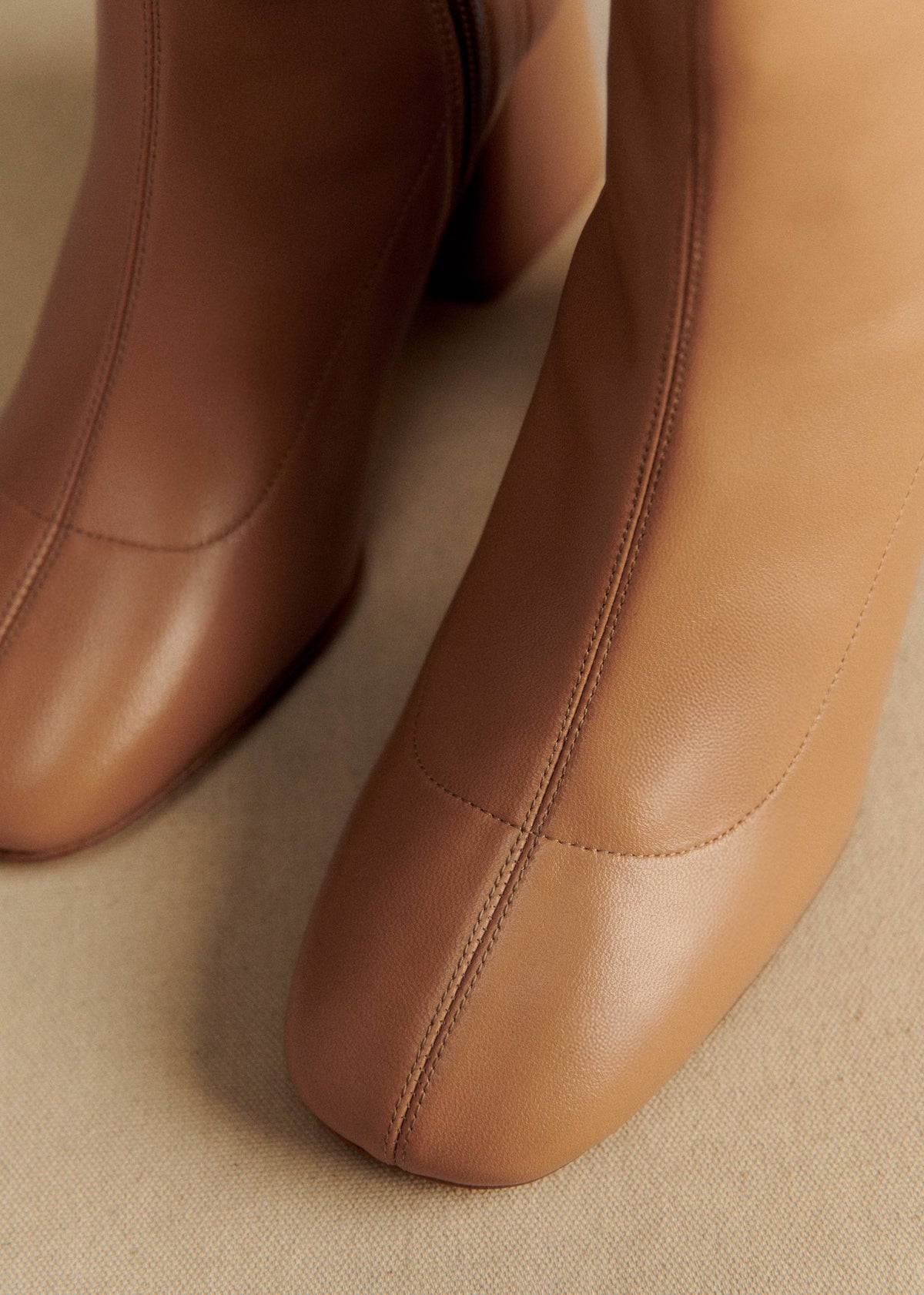 Bottines Aline - Miel Lisse