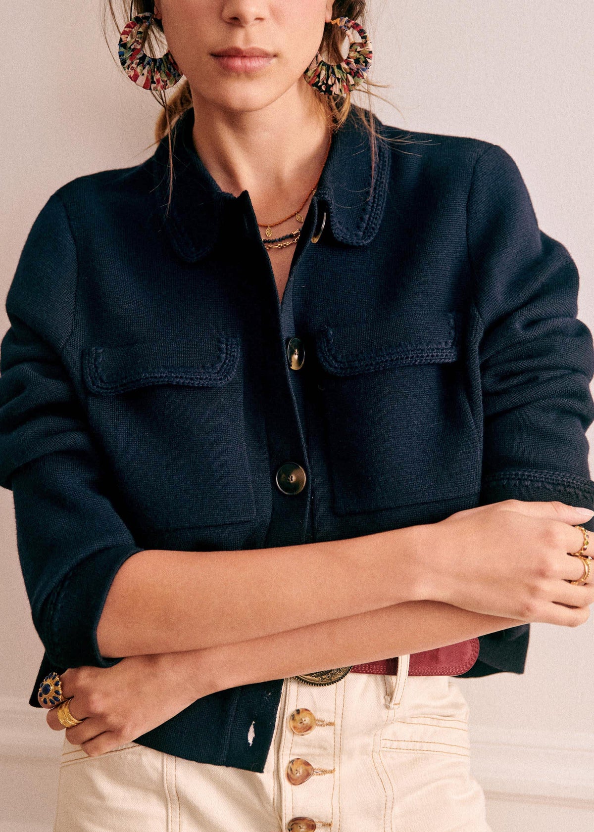 Gilet Betty - Crochet Marine