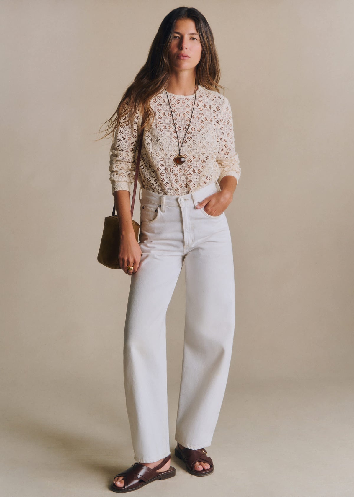 Blouse Jesse - Guipure Unie Ecru