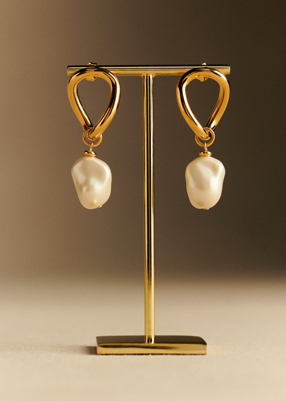 Boucles d'oreilles Eloane - Nacre Doré