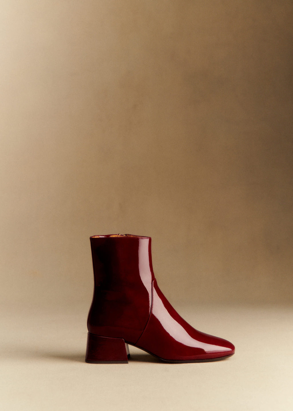 Bottines Low Paulette - Pourpre Vernis