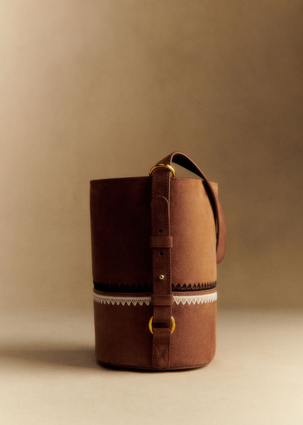 Sac Gary - Sézane x Baziszt - Choco Broderie
