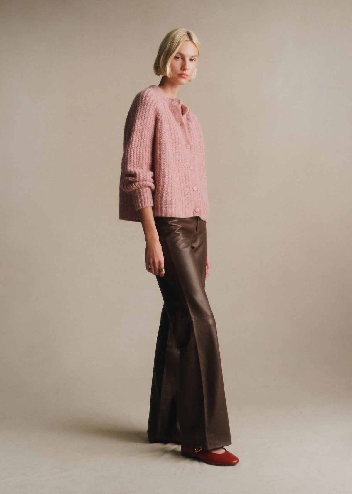 Gilet Emile - Rose Chiné
