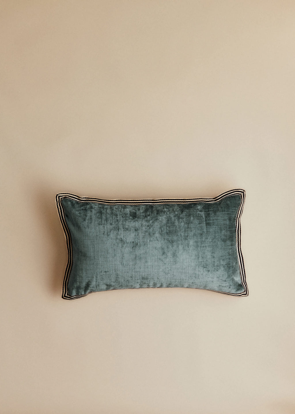 Coussin Velours Texturé - Petit modèle - Bleu
