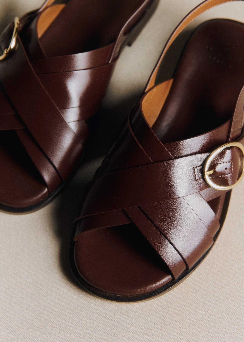 Sandales low Blandine - Chocolat Glacé