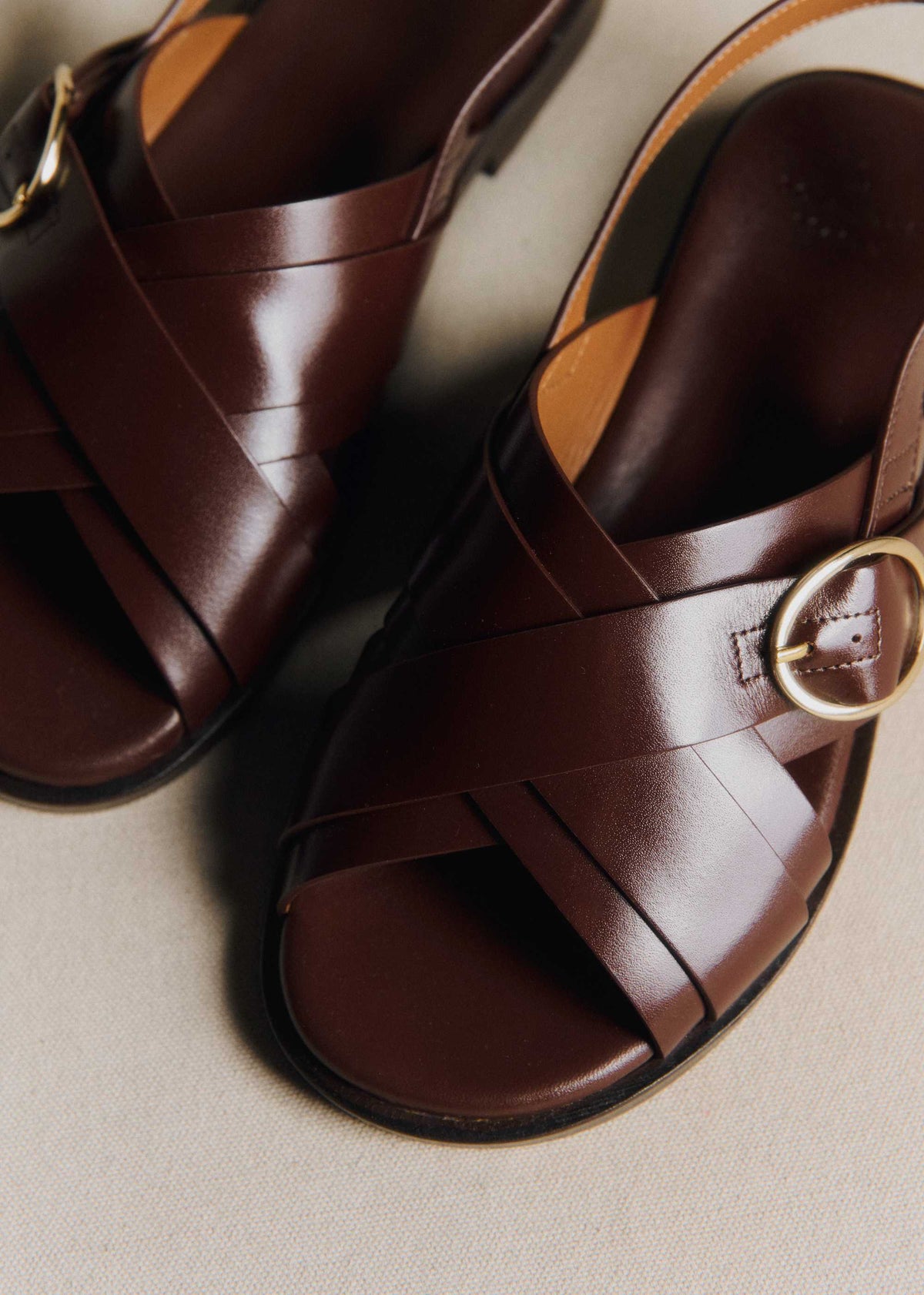 Sandales low Blandine - Chocolat Glacé