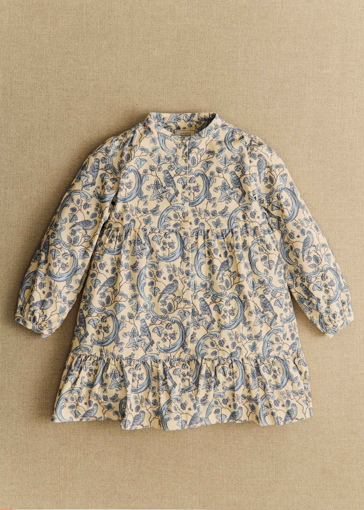 Robe Louise - Petit Sézane x Antoinette Poisson - Imprimé Oiseaux Bleus