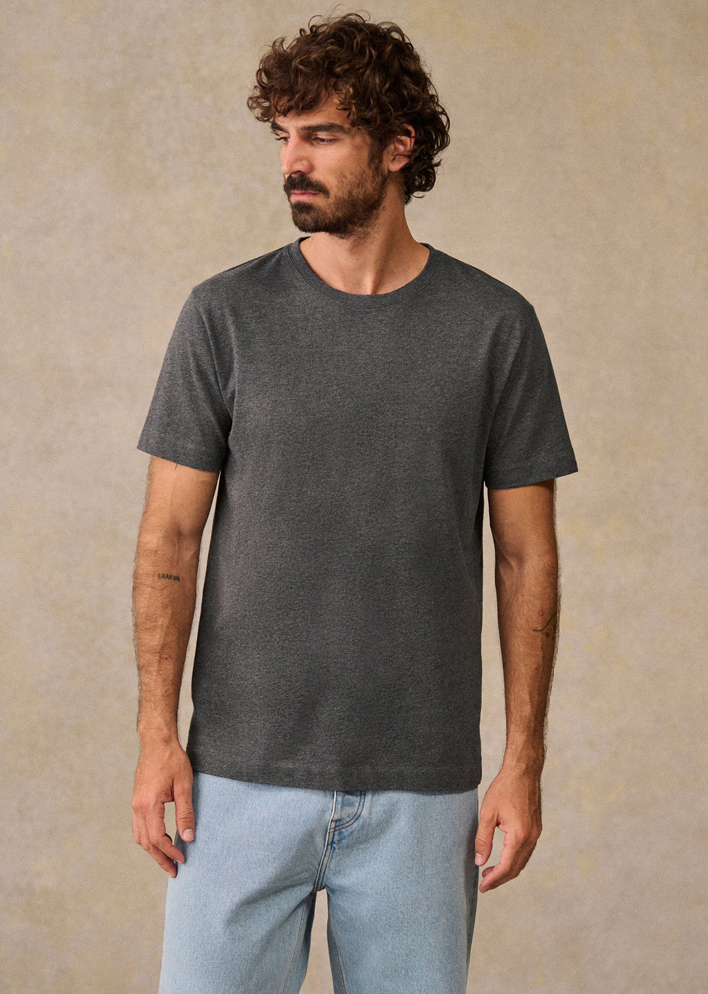T-Shirt Kenneth - Anthracite chiné