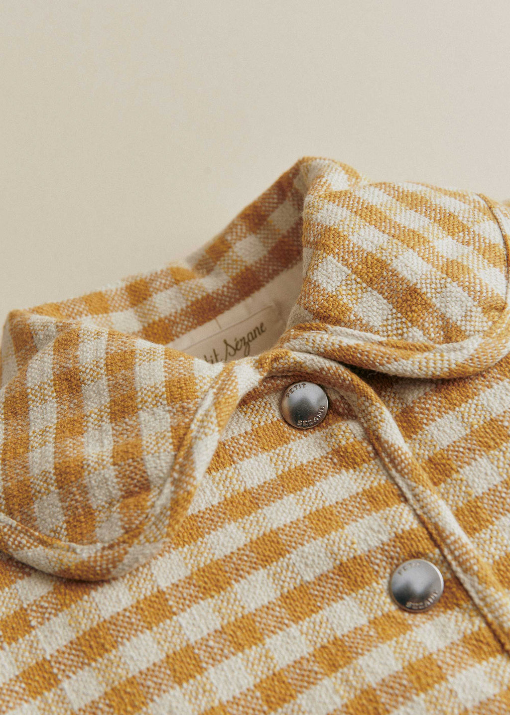 Veste Apolly - Carreaux Vichy Ocre Ecru