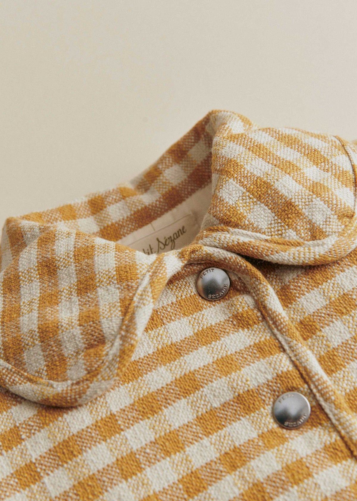 Veste Apolly - Carreaux Vichy Ocre Ecru