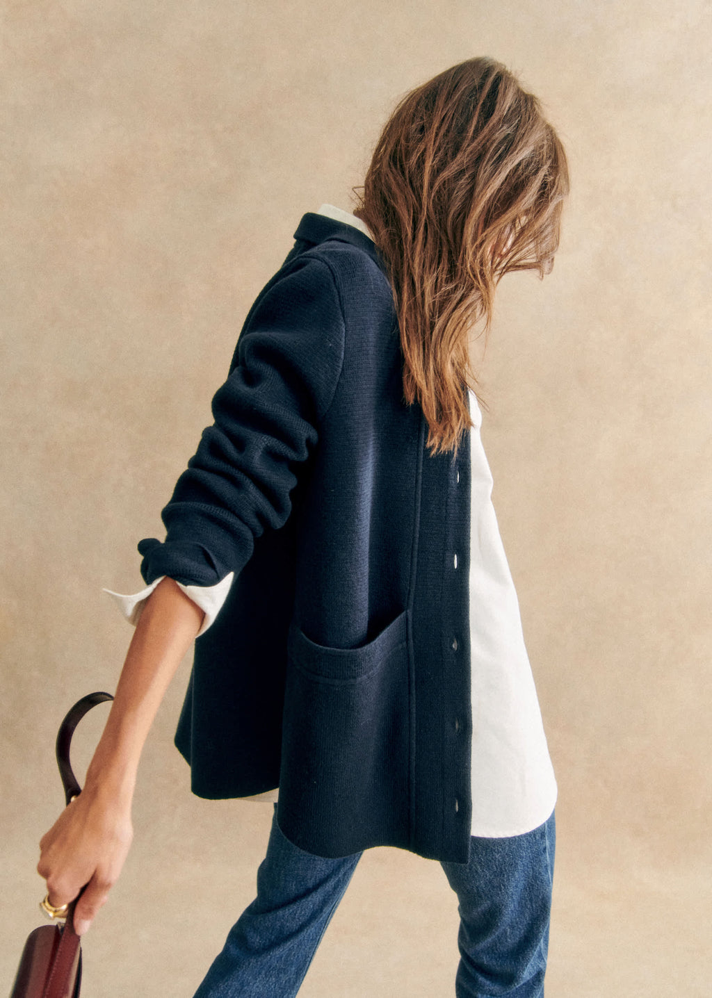 Veste Will Maille - Marine