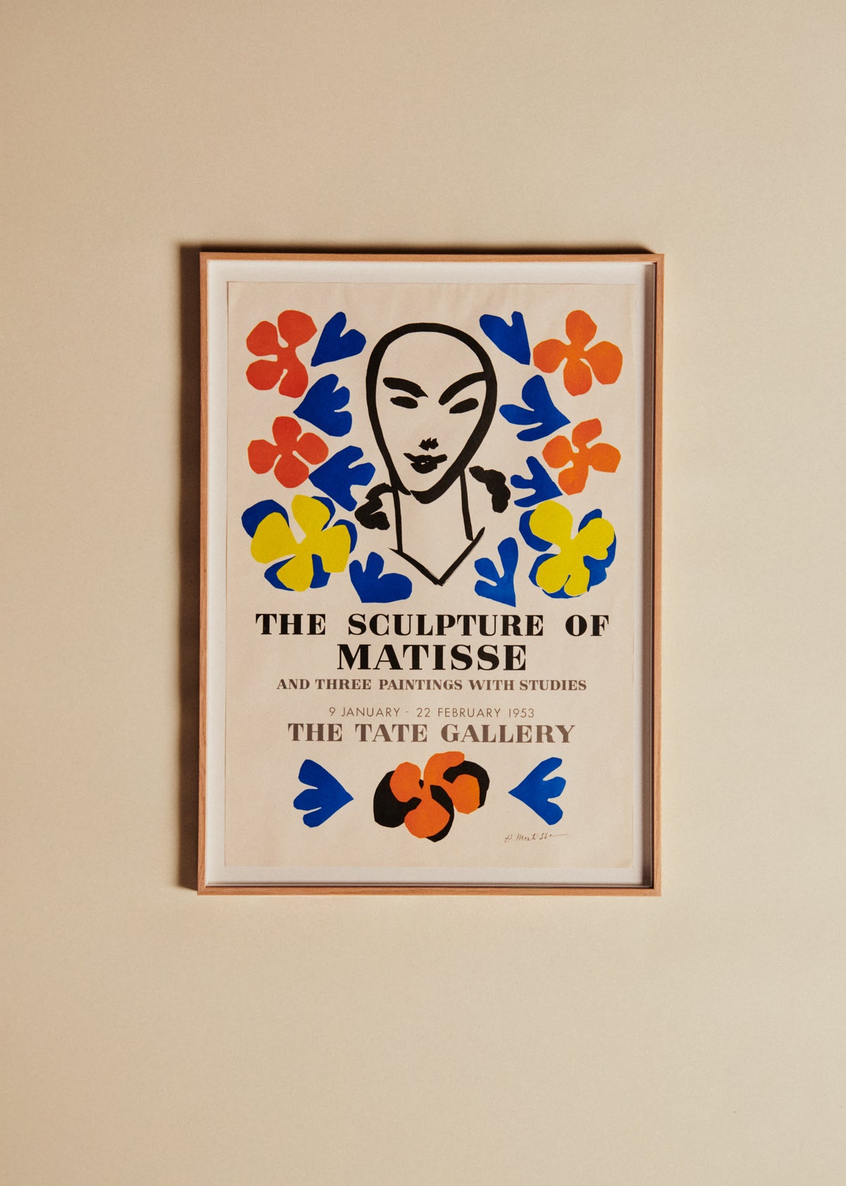 Affiche The tate Gallery, The sculpture of Matisse, 1953 - 56 x 77,5 cm