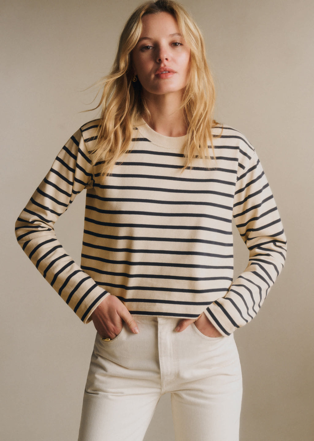 Marinière Elina - Écru / Marine