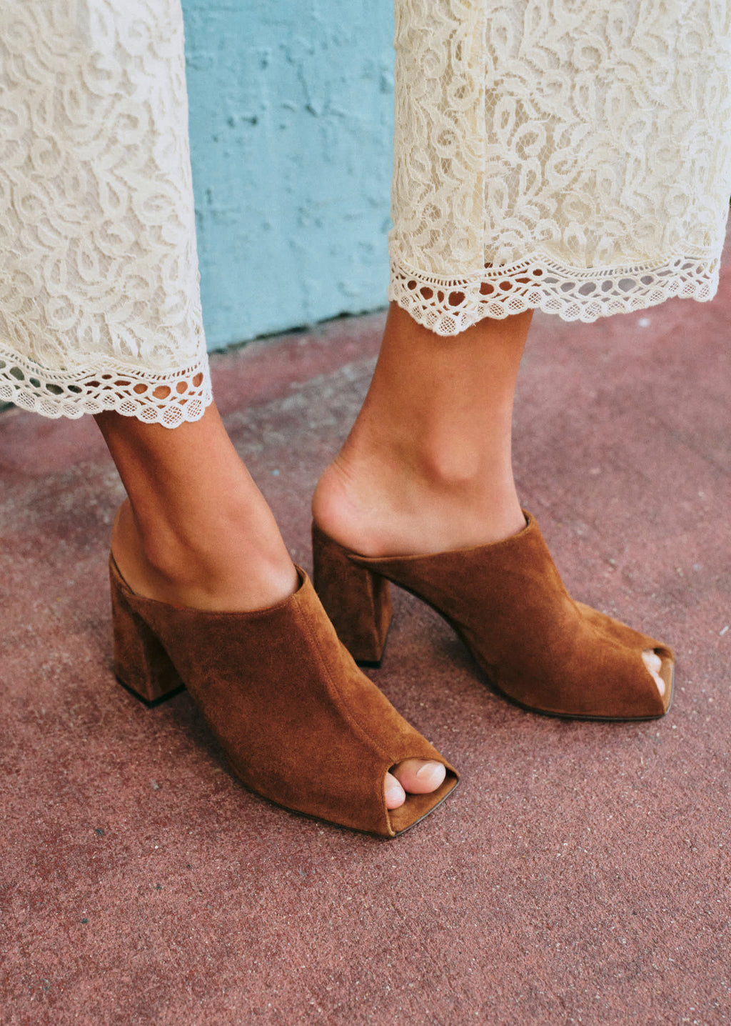 Mules High Bruna - Noisette