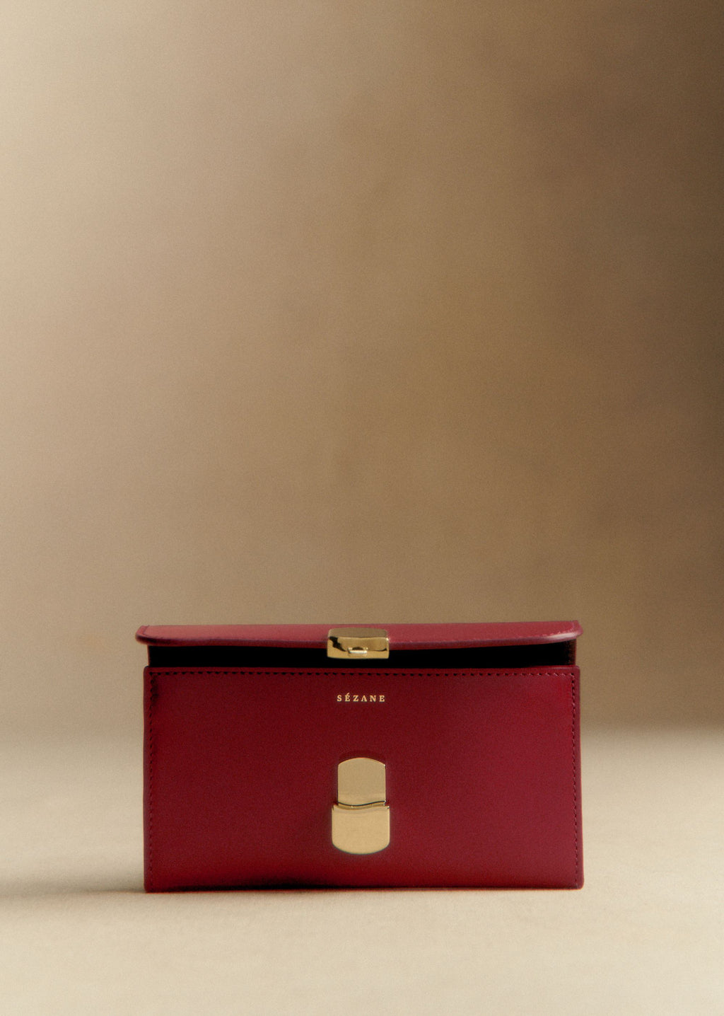 Portefeuille Grand Milo - Rouge Carmin Glacé