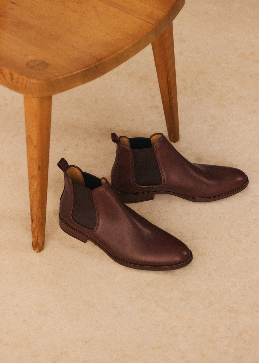 Bottines Chelsea Woody - Cuir Tradition Camel