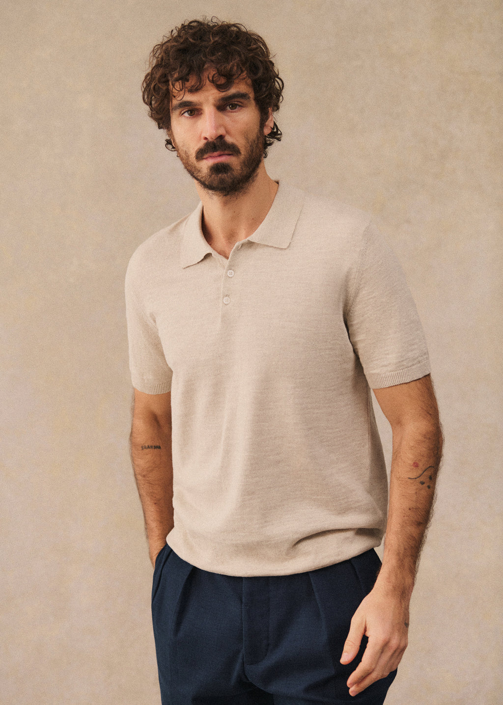 Polo Maille Joan - Écru