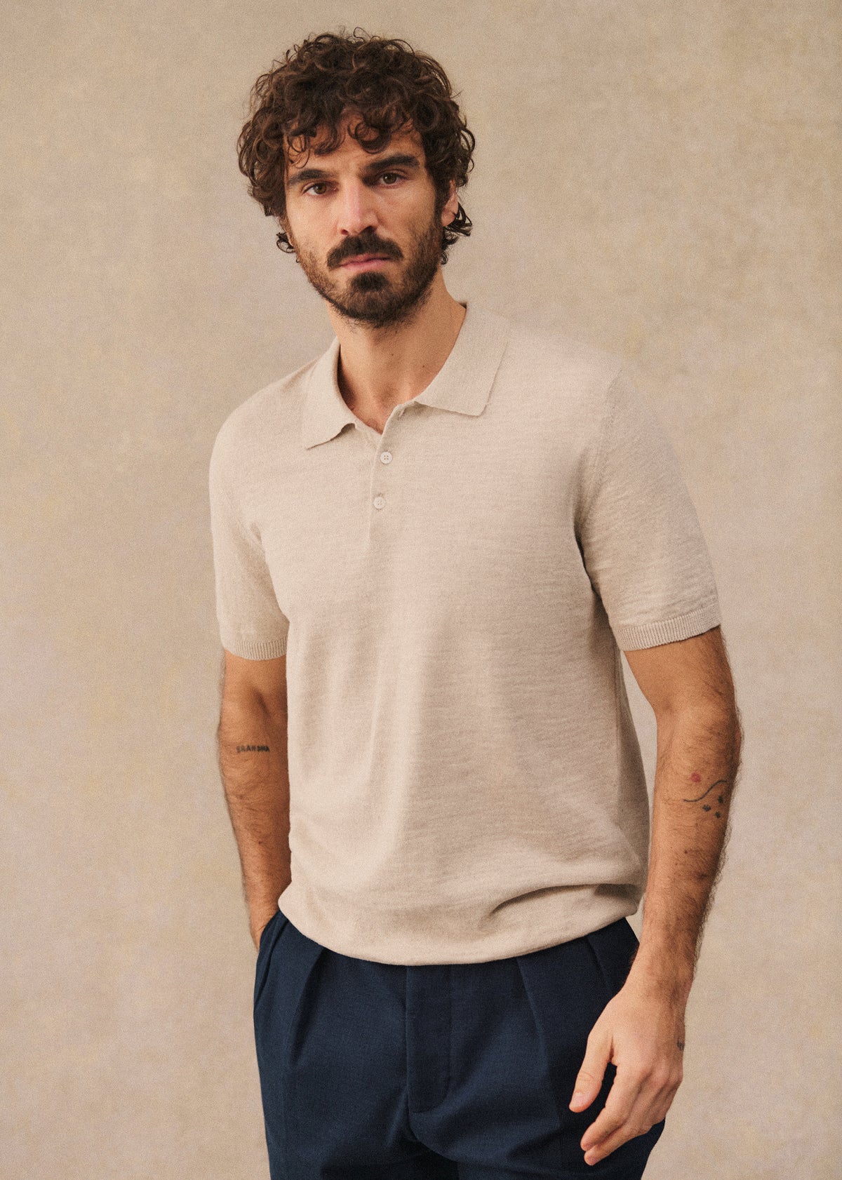 Polo Maille Joan - Écru