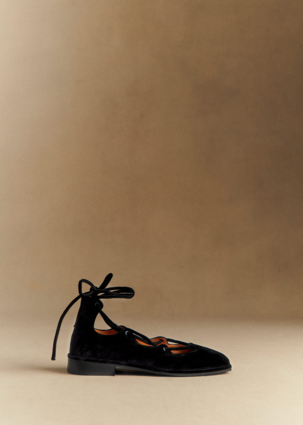 Ballerines Low Leocadie - Noir Velours