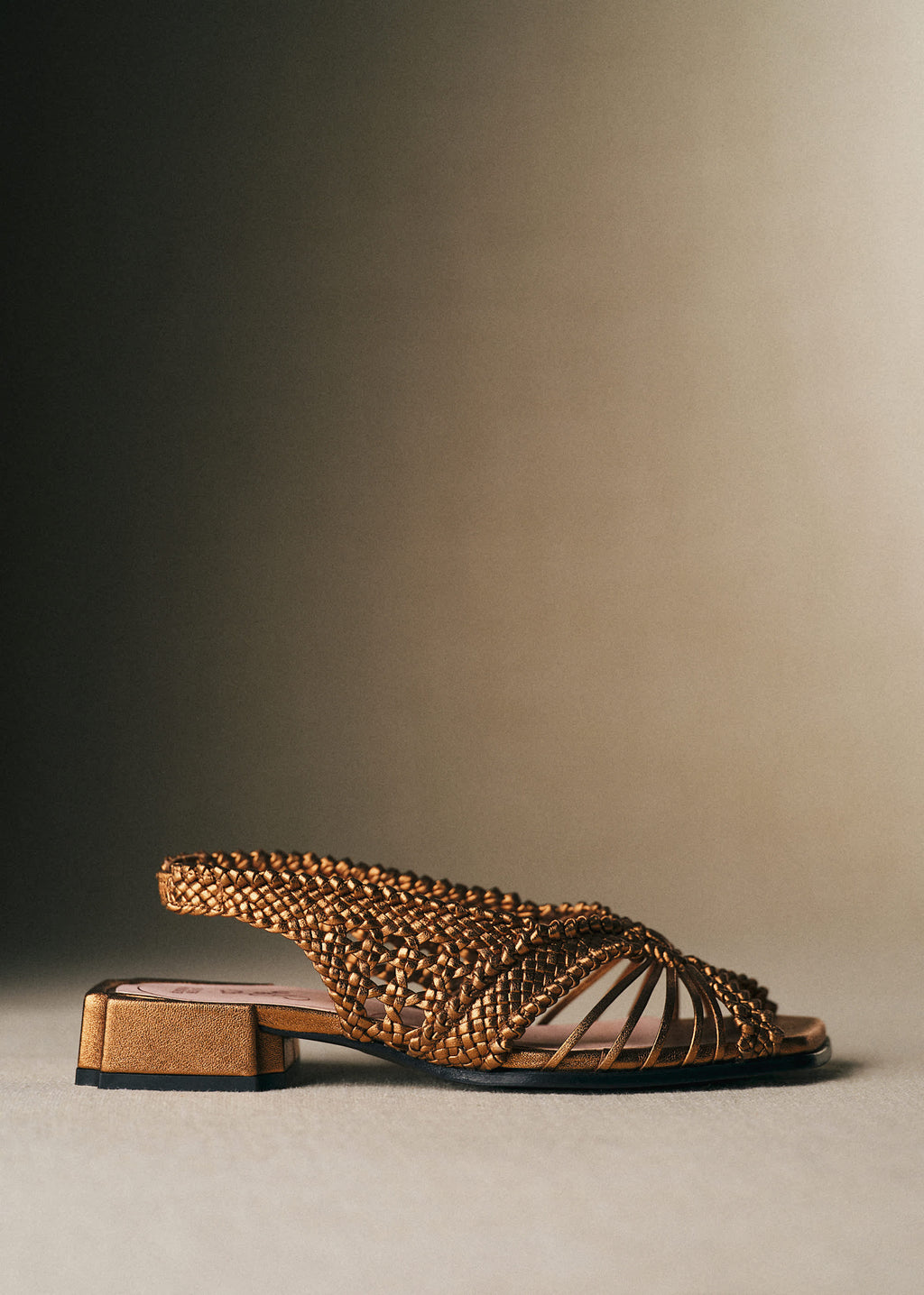 Sandales Martha - CFM Souliers x Éditions Sézane - Métal Bronze