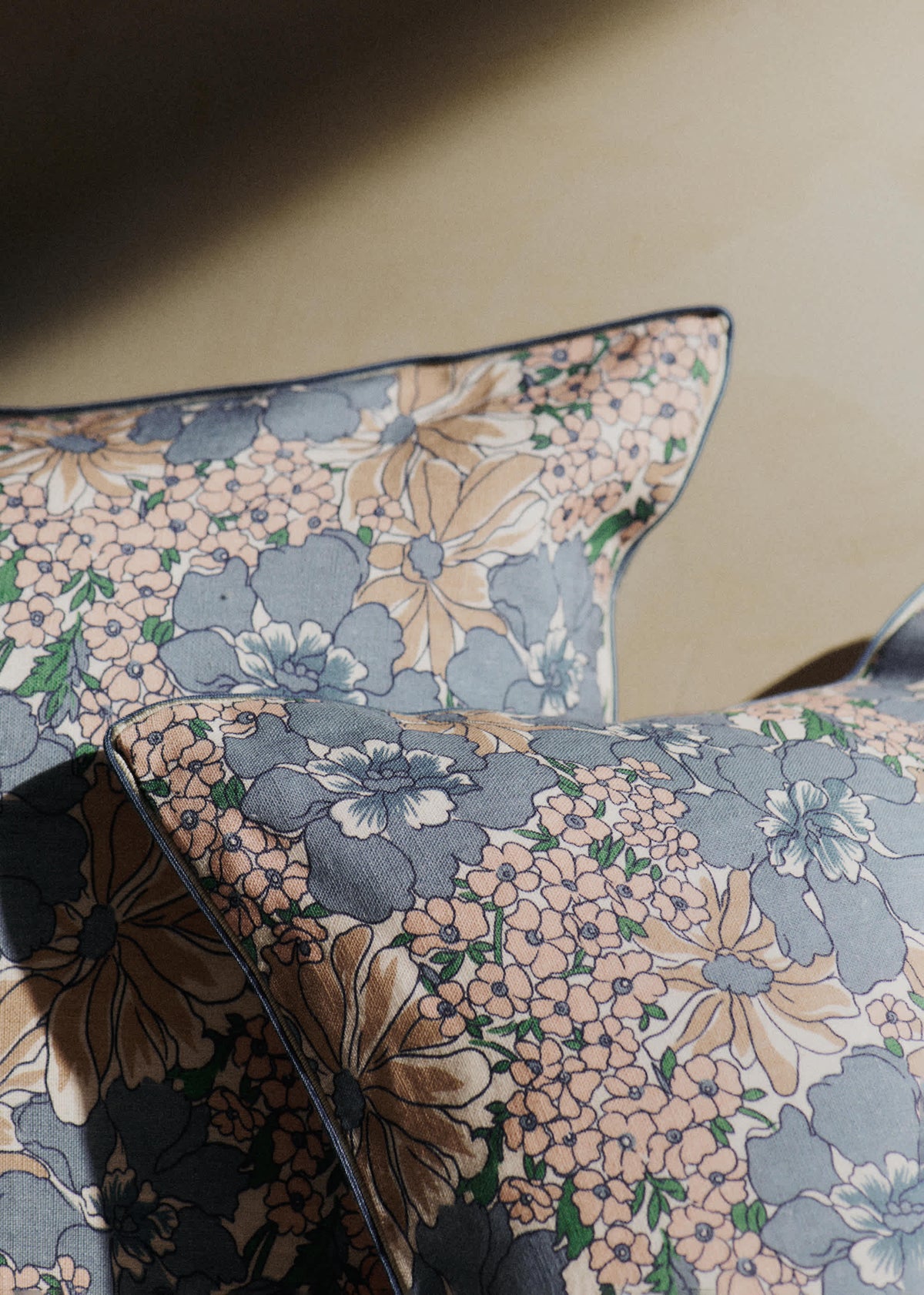 Coussin Imprimé - Petit Modèle - Imprimé Bleu des Prés