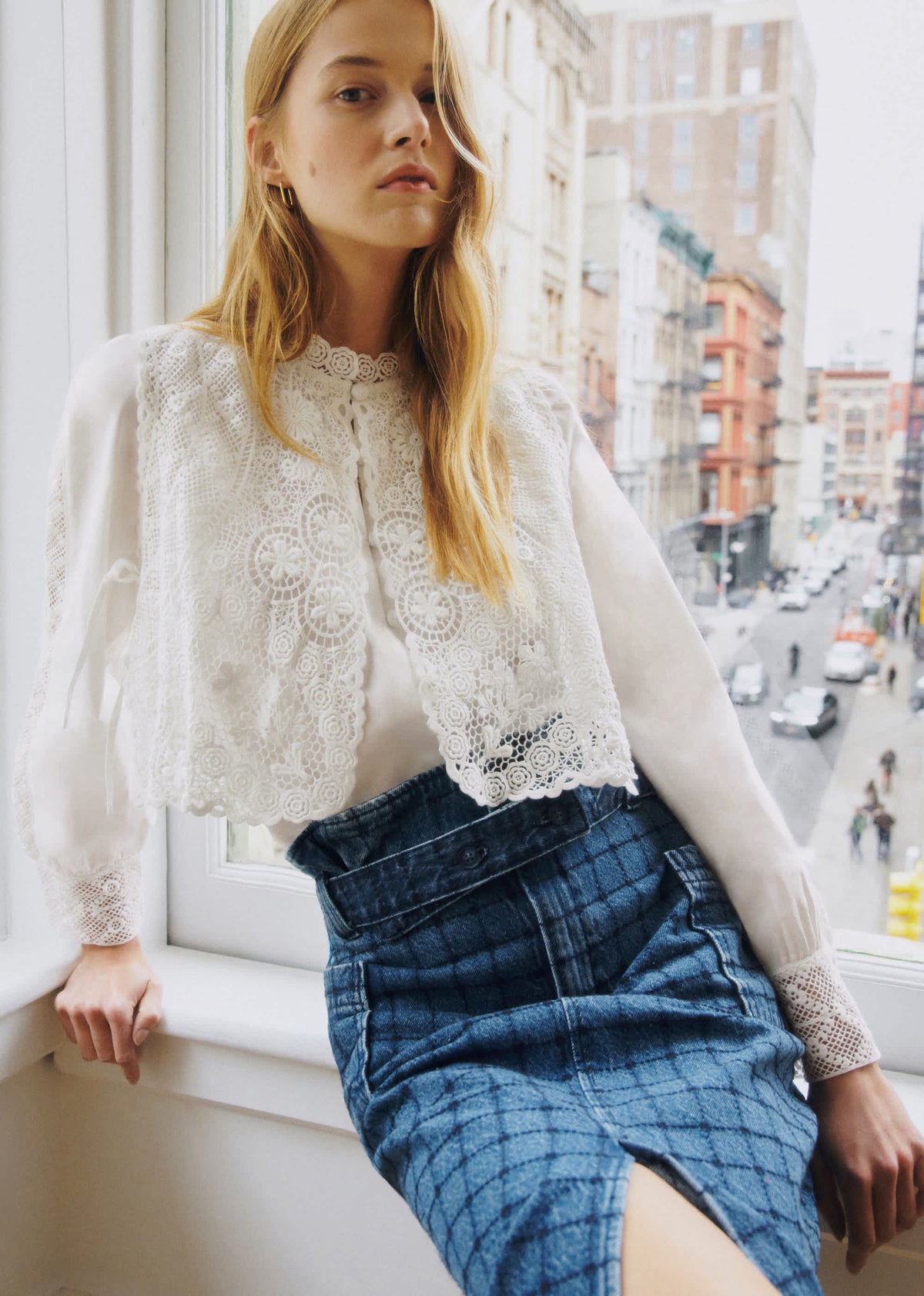 Chemise Beryl - Sézane x SEA NY - Ecru