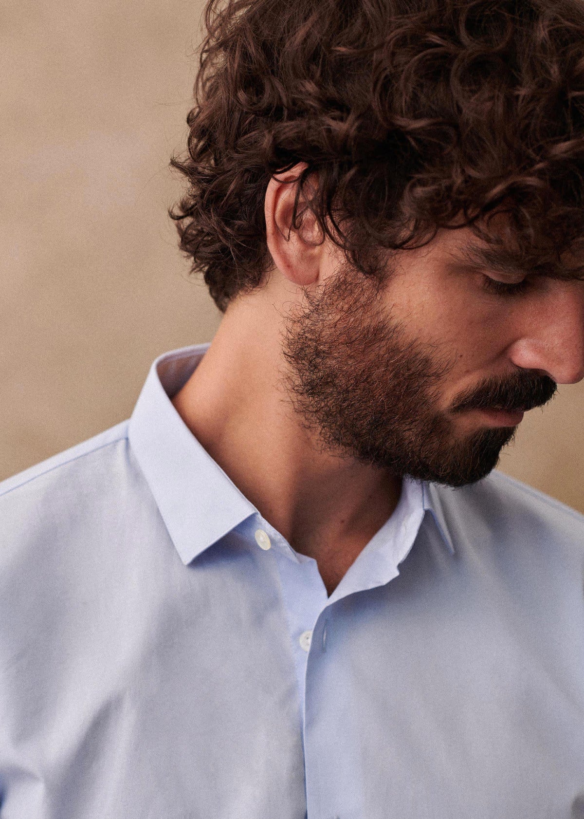 Chemise Allen Popeline - Fil à Fil Bleu