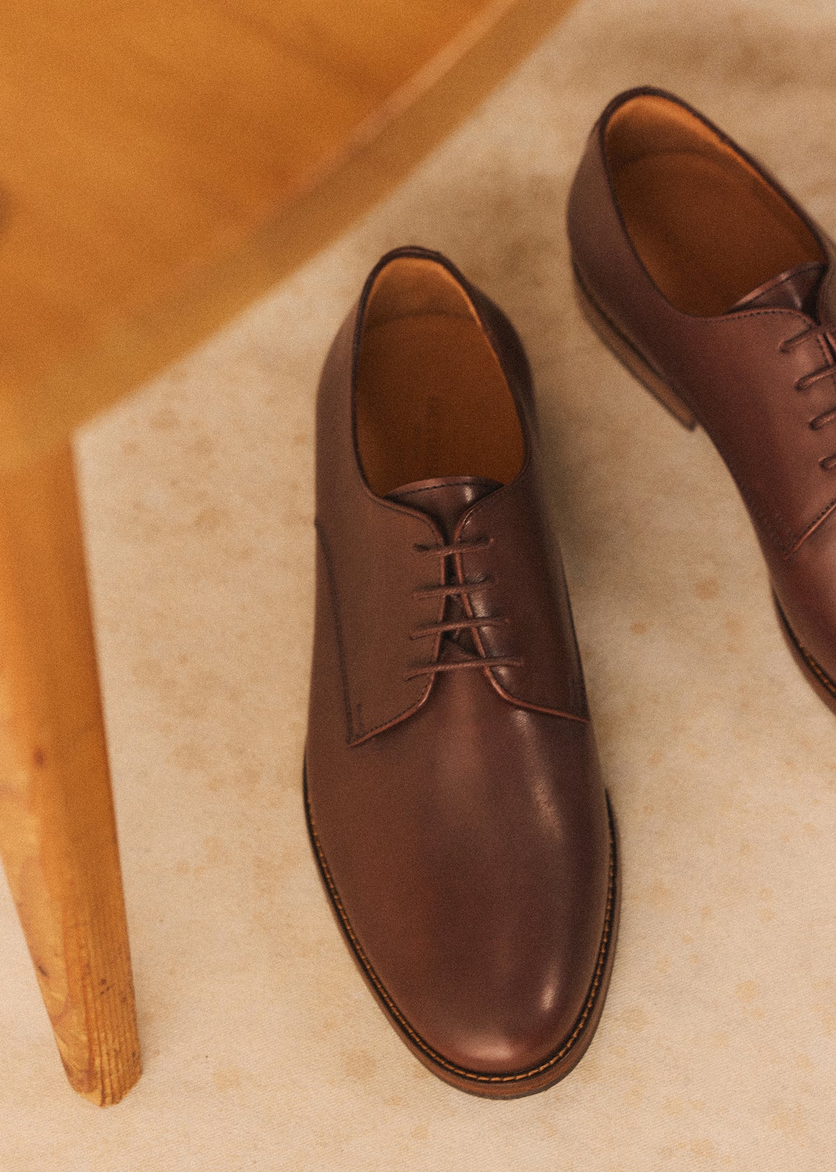 Derbies Steve - Cuir Tradition Camel