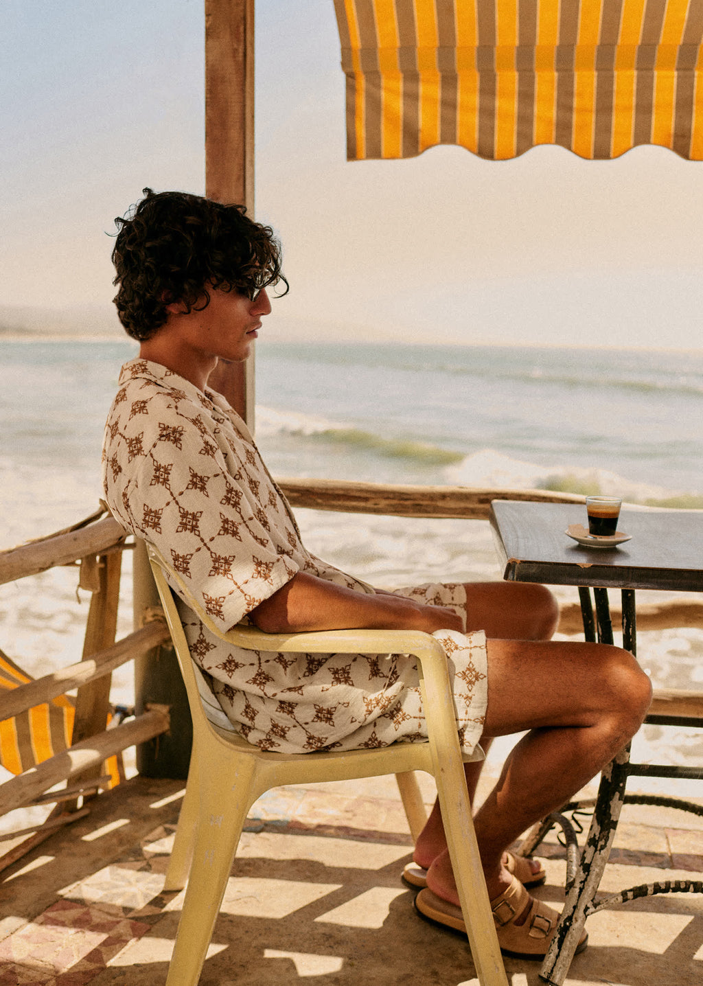 Chemise Holt - Naturel Broderie Camel