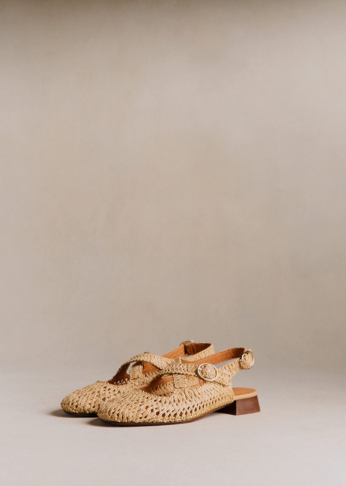 Ballerines Low Nala - Naturel Textile Tressé