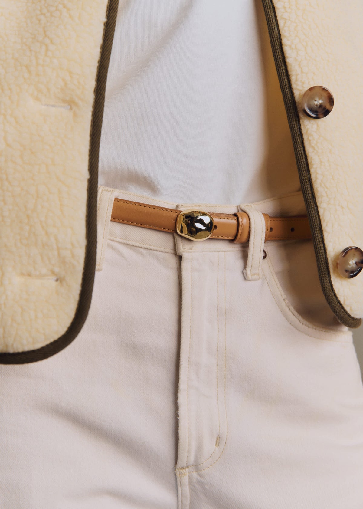 Ceinture Lisa - Miel Lisse