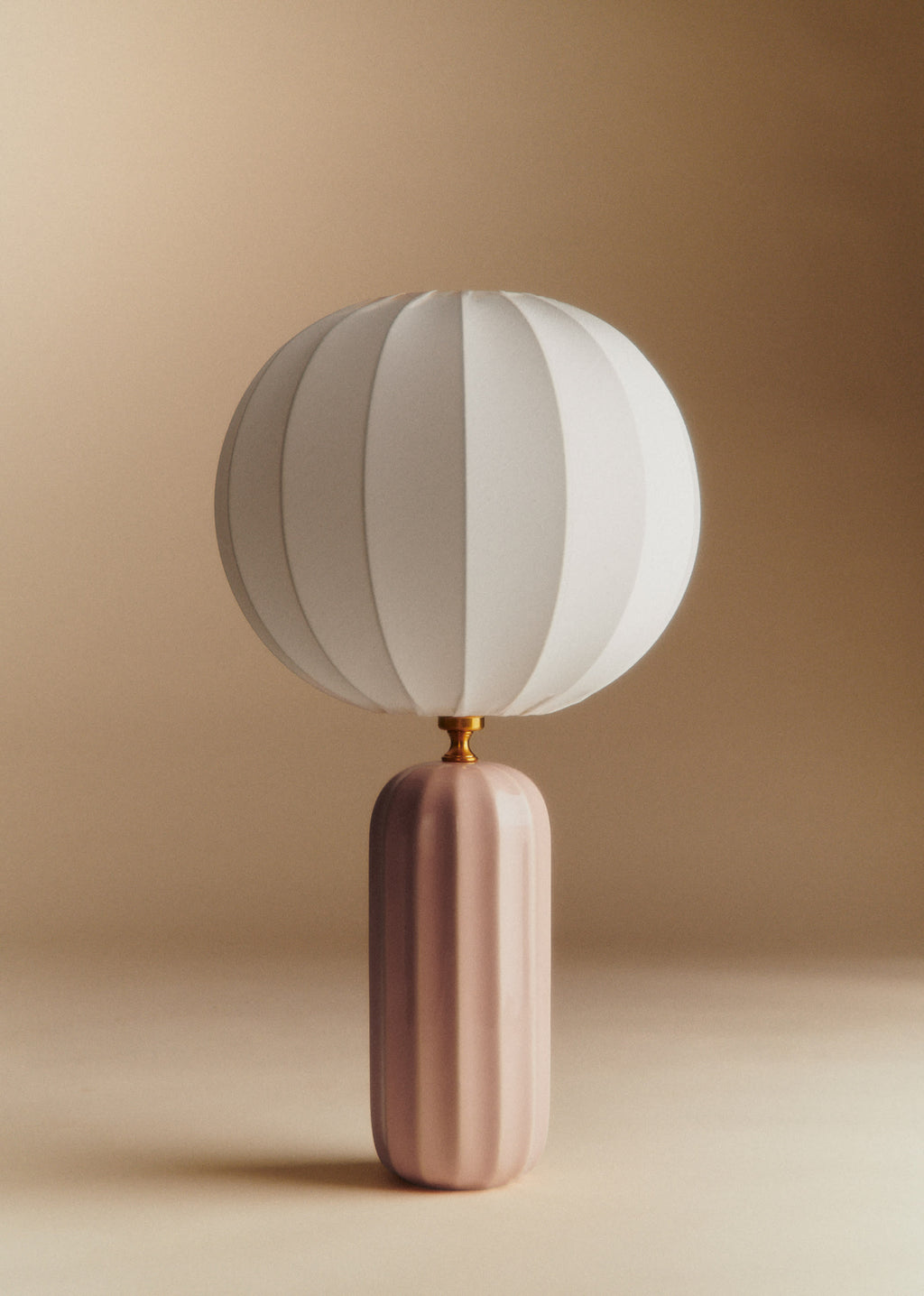 Lampe Traviata - Rose - Abat-jour Sonate - Écru