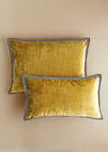 Coussin Velours Texturé - Petit modèle - Miel