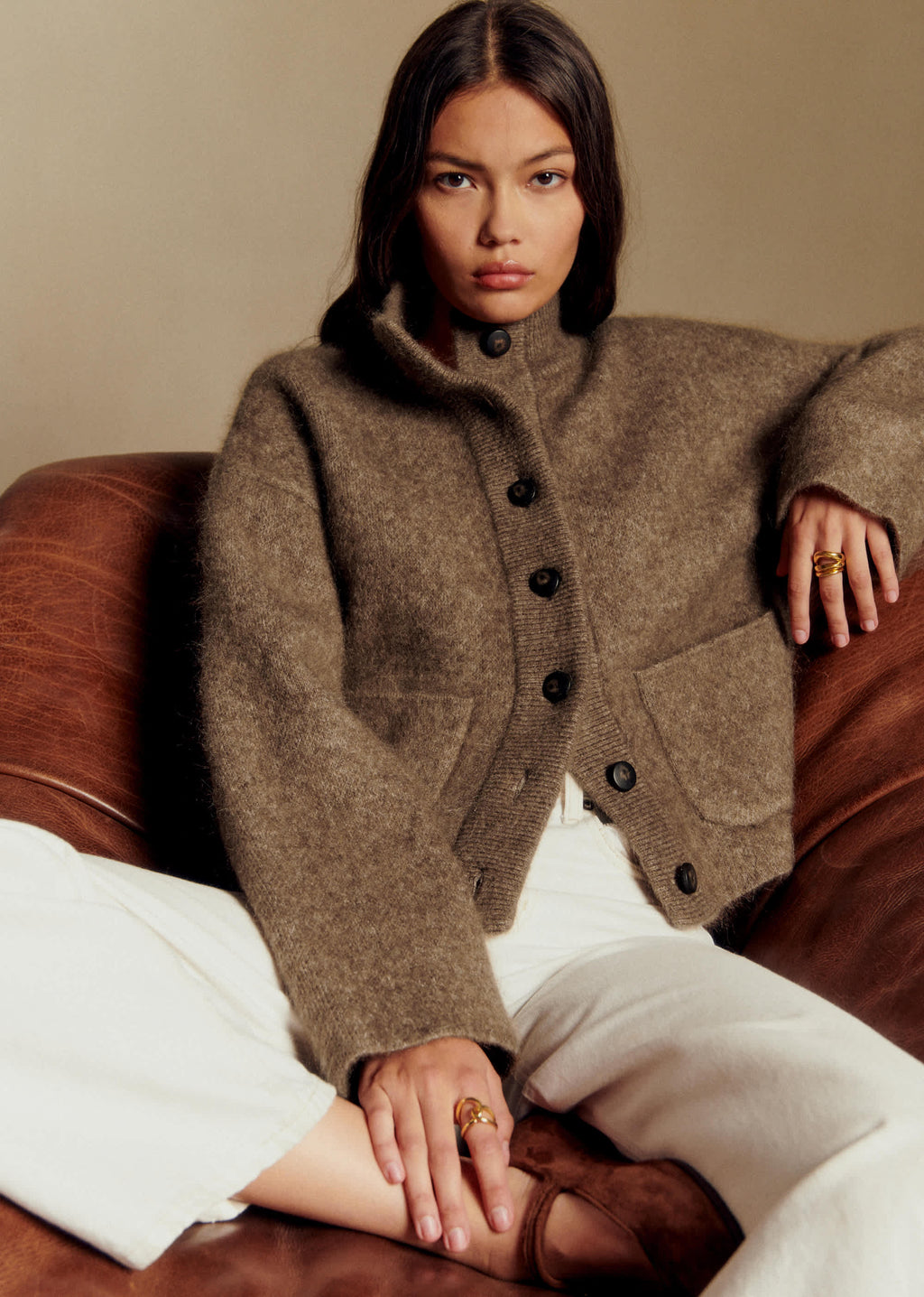 Veste Thais - Taupe Foncé