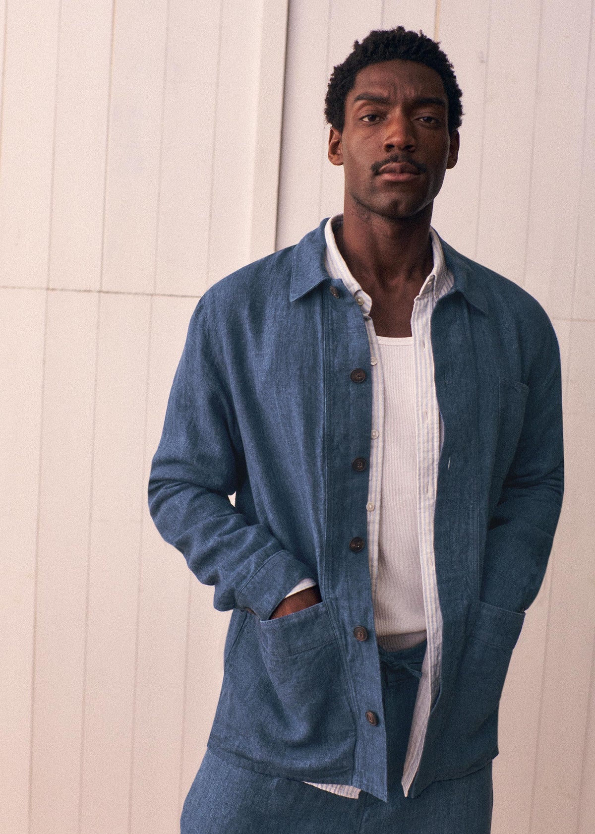 Veste Will Lin - Bleu Chiné