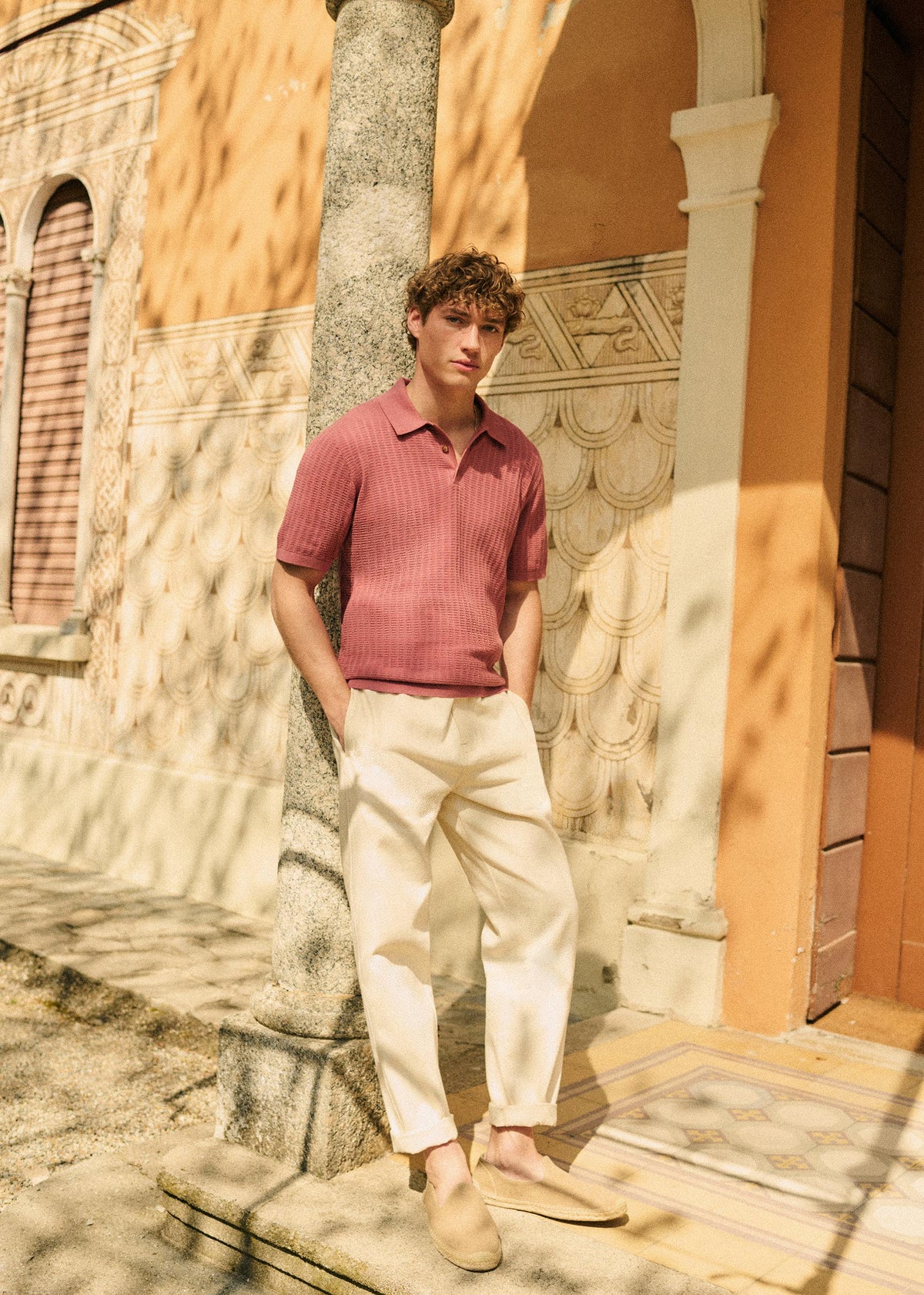 Polo Maille Pablo - Vieux Rose