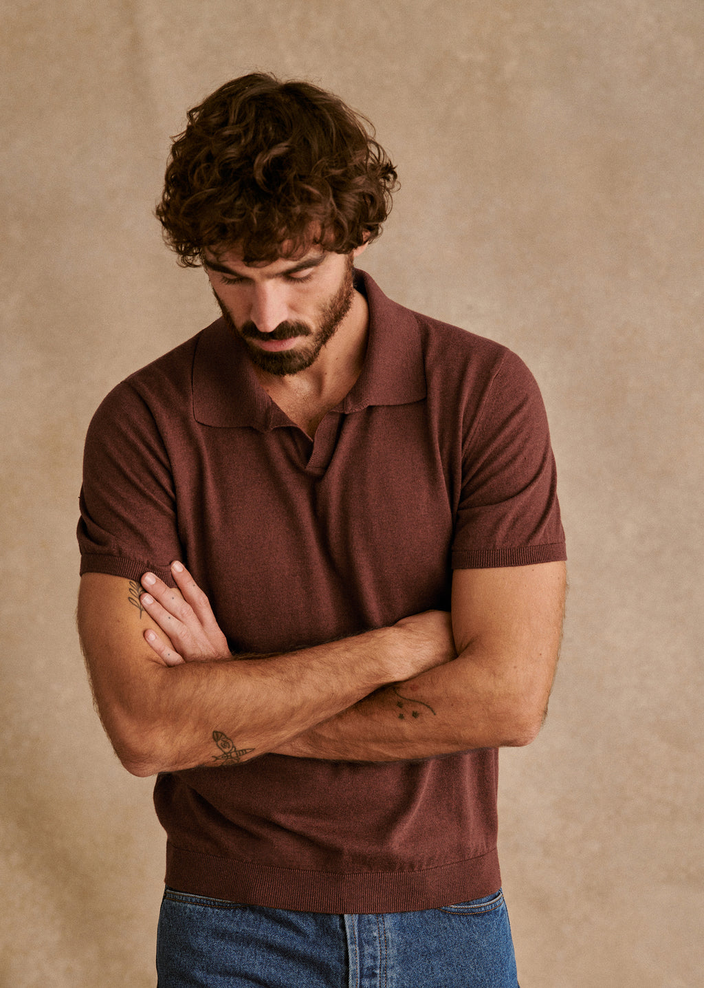 Polo Maille Ezio - Rouille Chiné