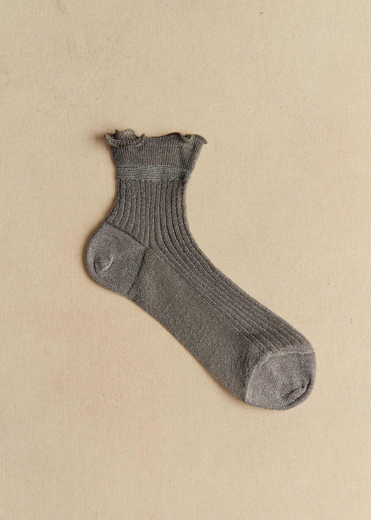 Chaussettes Diane - Lurex Argent