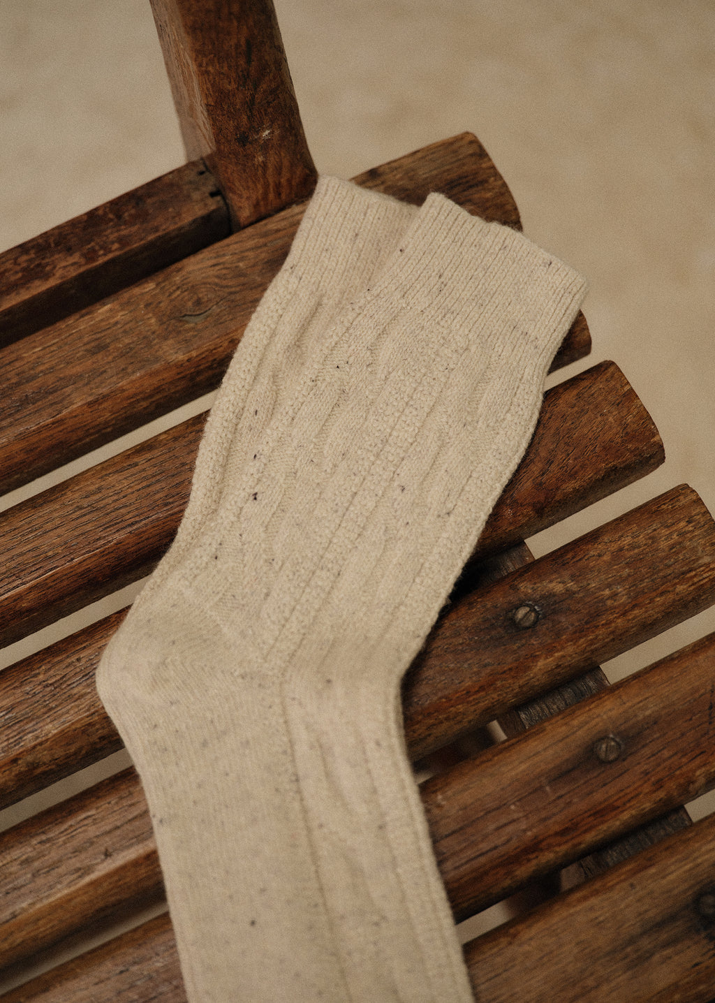 Chaussettes Rhoden - Écru