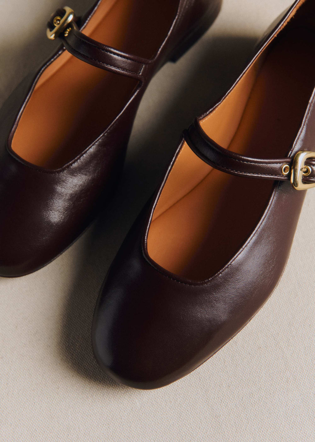 Ballerines Low Valentin - Chocolat Lisse