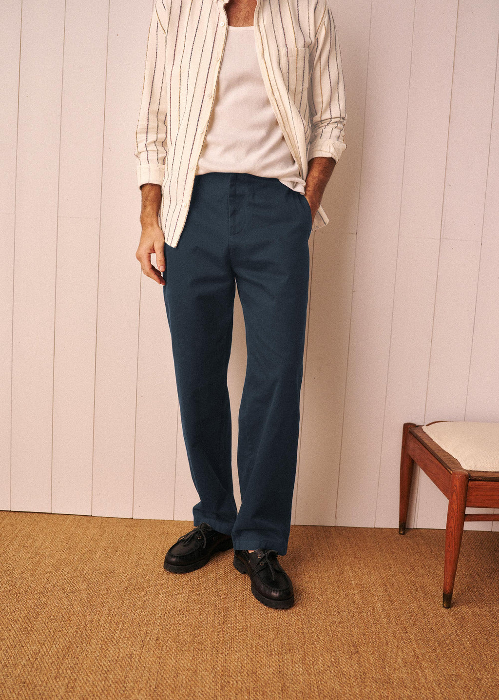 Chino Droit Clay - Marine