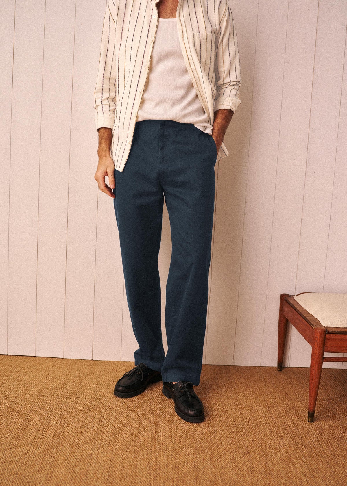 Chino Droit Clay - Marine
