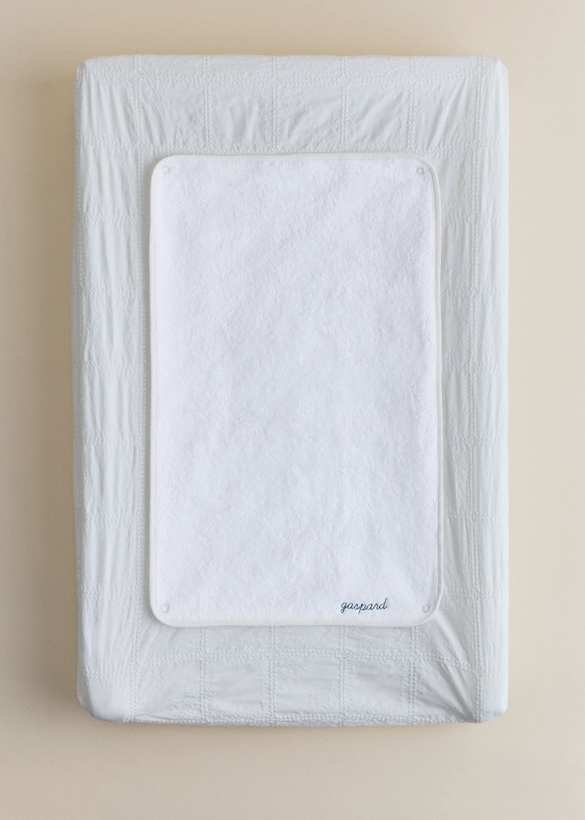 Matelas à langer nomade - Broderie Patchwork